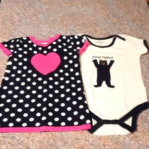 18-24M Heart Tunic and Bodysuit